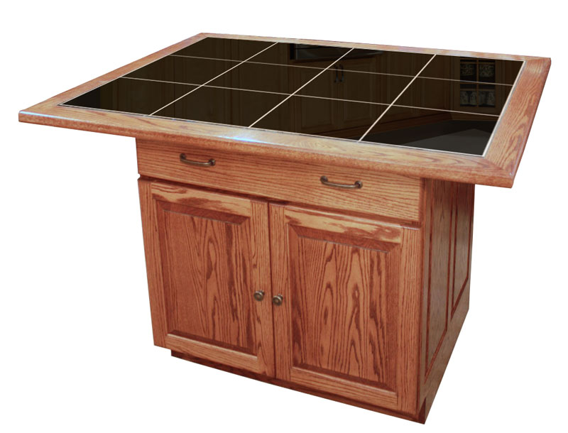 Red Oak Kitchen Island