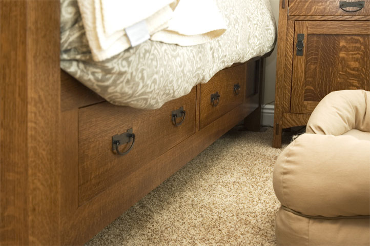 Mellion Bed Underbed Storage Rail