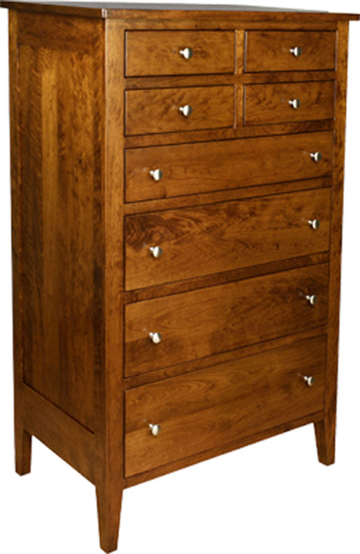 Chelsea 8 Drawer Hi Boy Dresser Ohio Hardwood Upholstered