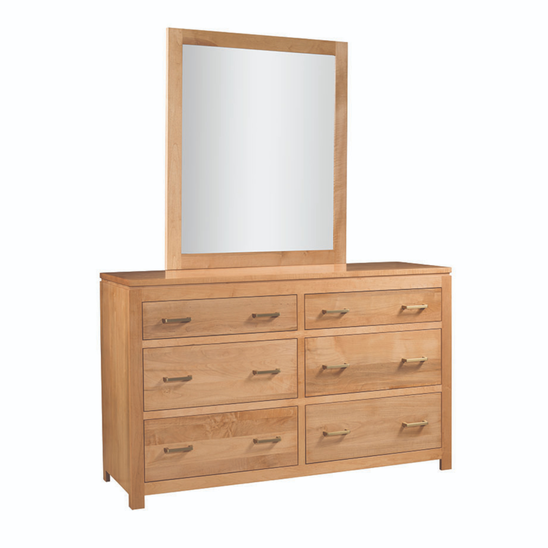 Lew Modern Dresser and Mirror