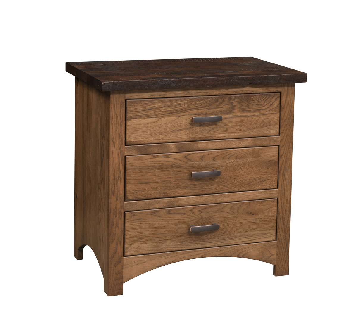 Manhattan 28 inch Wide 3Drawer Night Stand