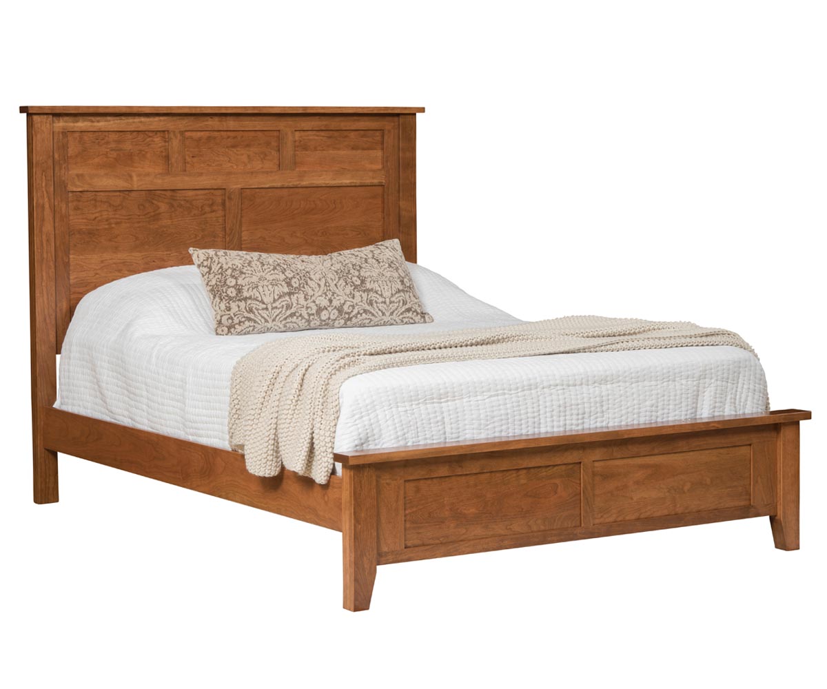 Old Cottage Panel Bed shown with Regular Footboard