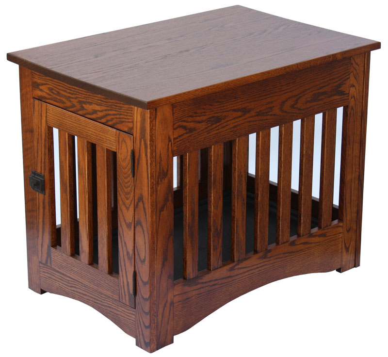 Mission Dog Crate End Table - Ohio Hardwood &amp; Upholstered ...