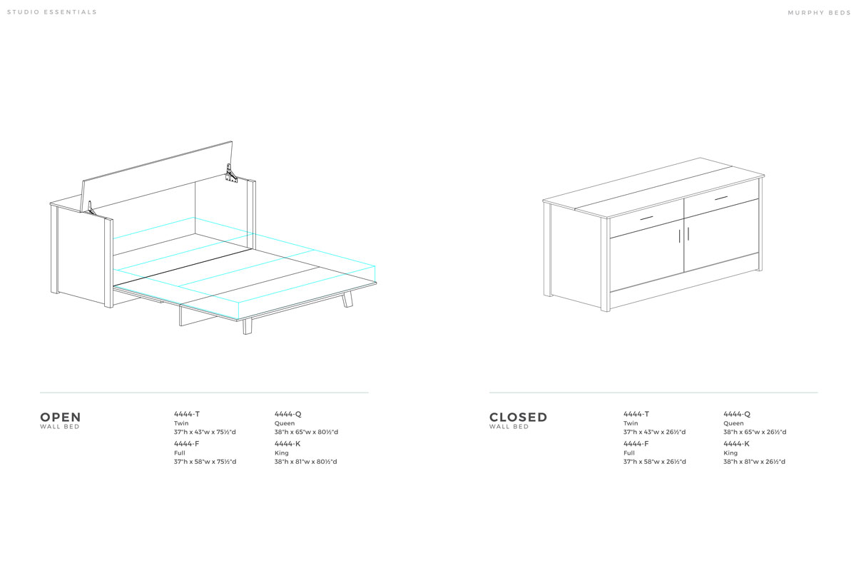 Cube Wall Bed Dimensions