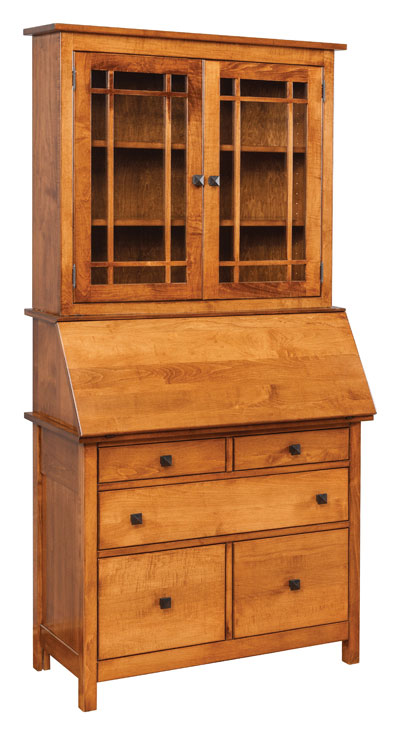 Mission Desk With Hutch Ohio Hardwood Furniture