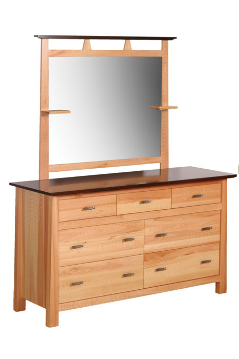 Olbrich Gardens 7 Drawer Dresser with Mirror