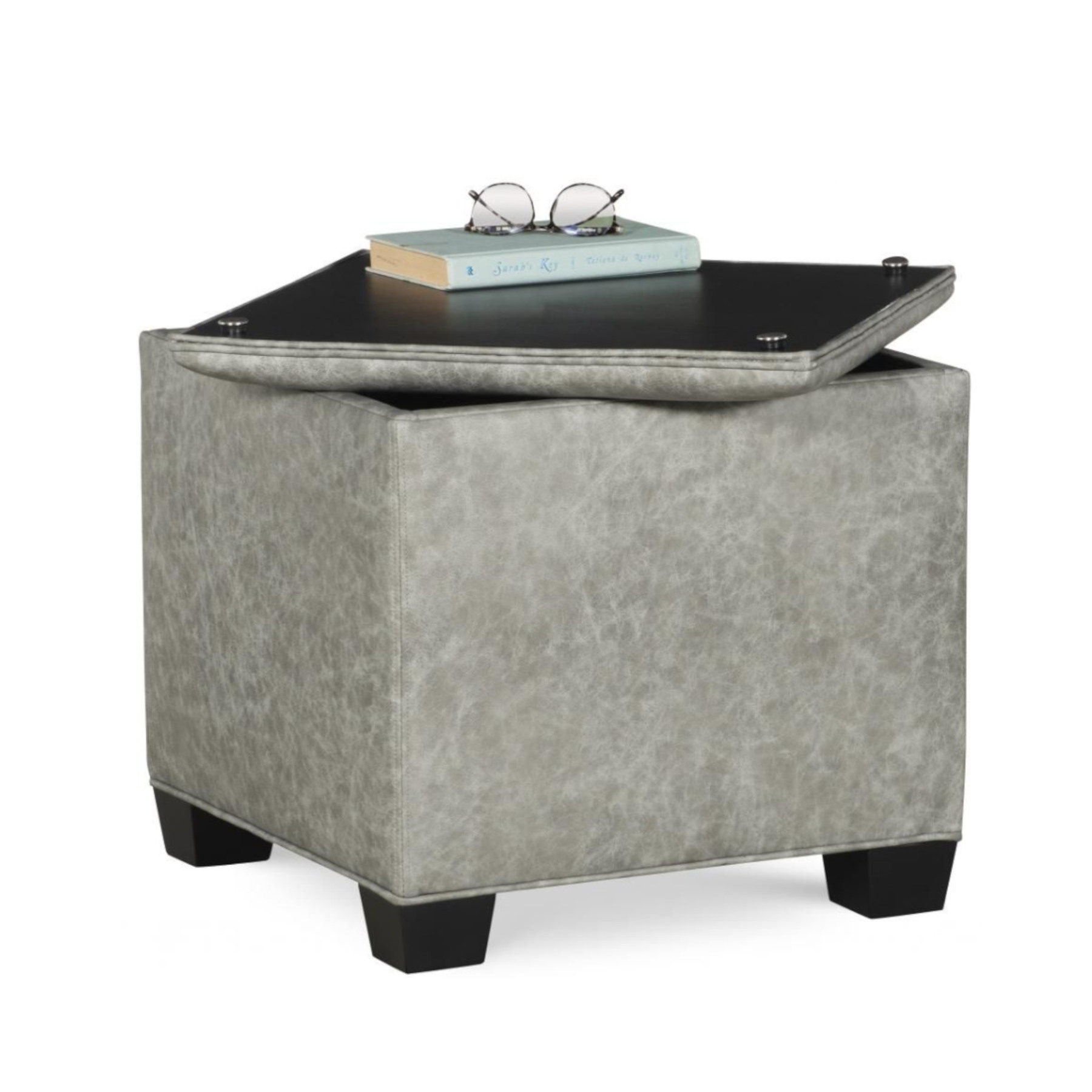 14 Toy Storage Ottoman by Temple Furniture Open
