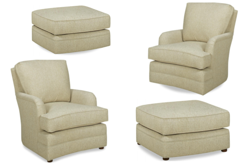 Aleah Chairs & Ottomans by Temple Furniture