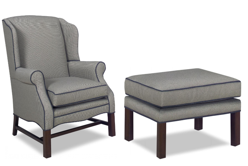 Carmel Chair & Ottoman by Temple Furniture