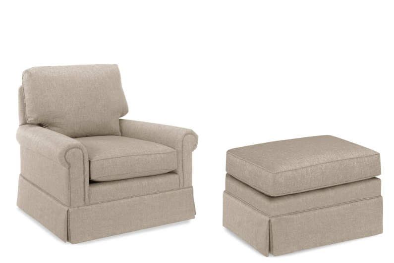 Carolina Chair & Ottoman by Temple Furniture