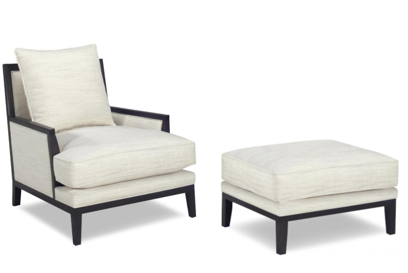 Hunk Chair & Ottoman by Temple Furniture