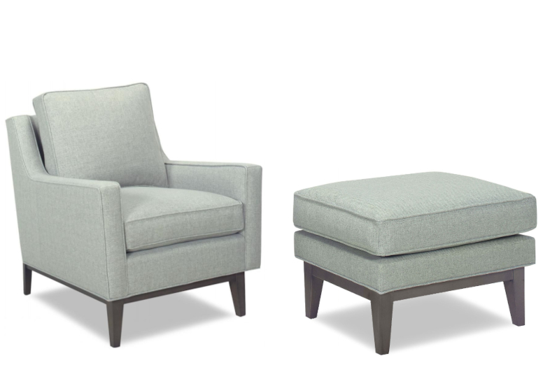 Ruthie Chairs and Ottoman by Temple Furniture