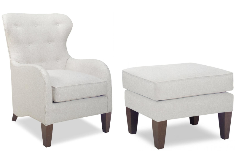 Stella Chair and Ottoman by Temple Furniture