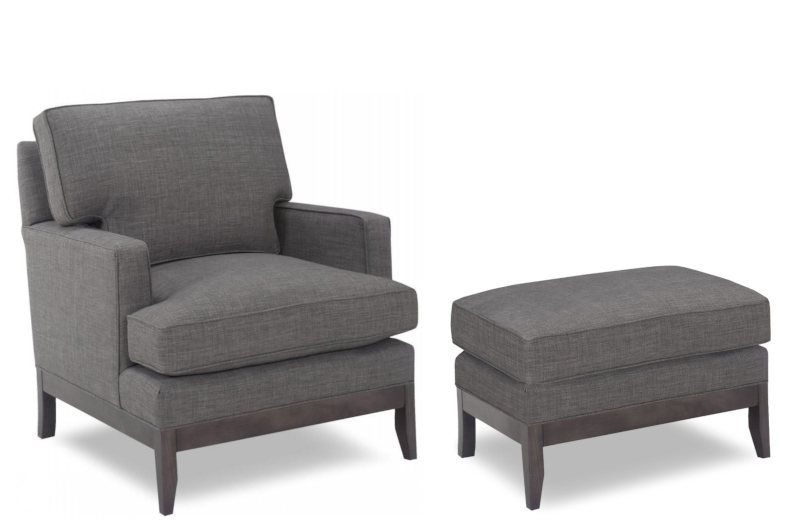 Bach Chair & Ottoman by Temple Furniture