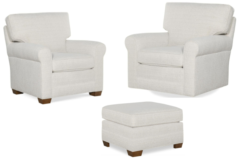 Corbin Chairs & Ottoman by Temple Furniture