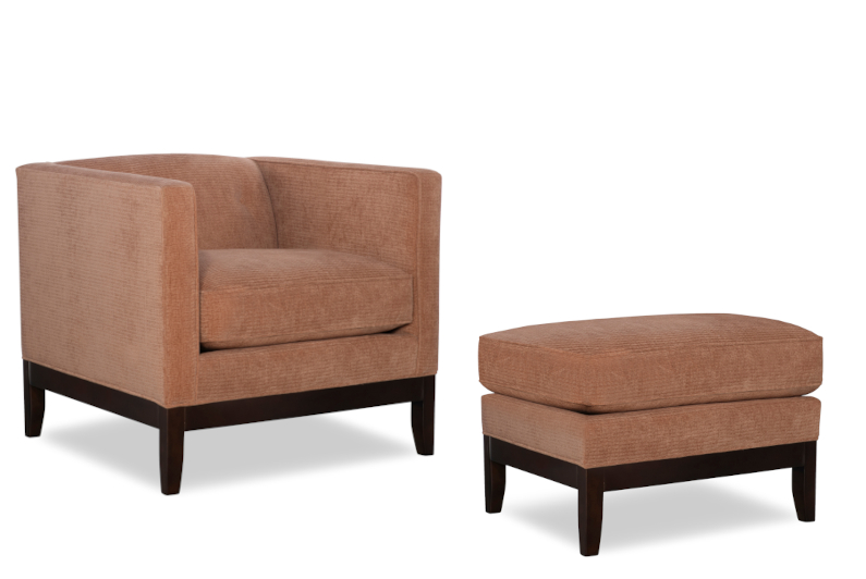 Diva Chair & Ottoman by Temple Furniture