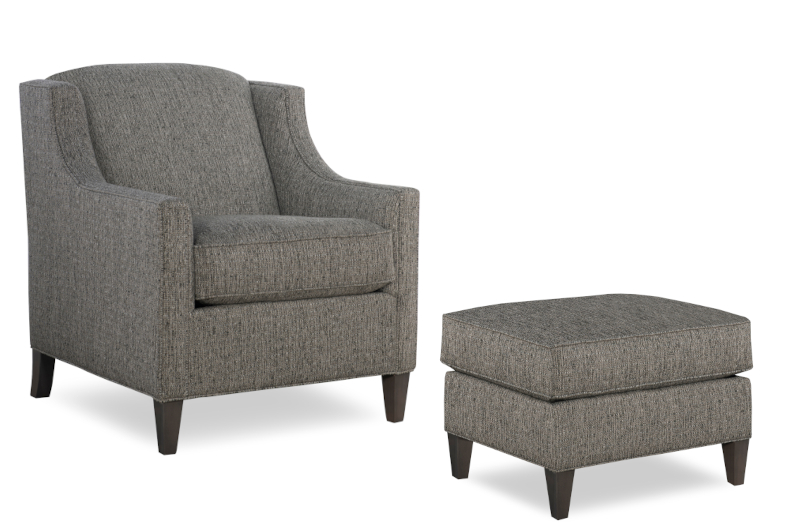 Garrett Chair & Ottoman by Temple Furniture