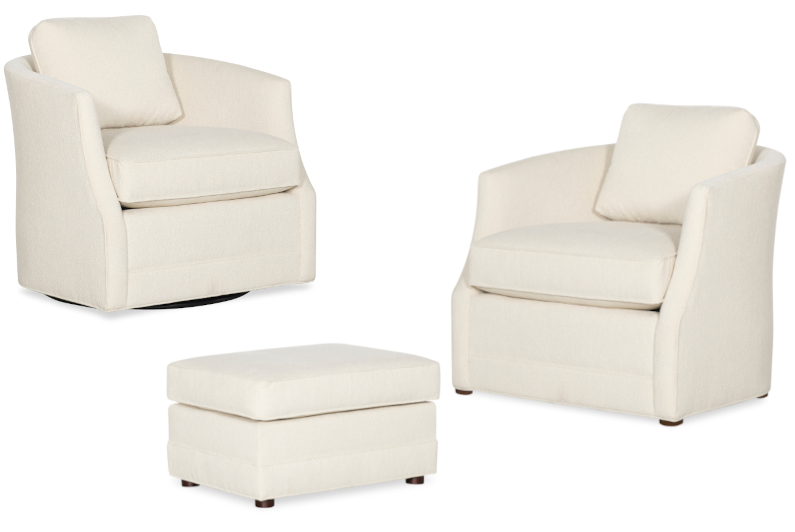 Jett Chairs & Ottoman by Temple Furniture
