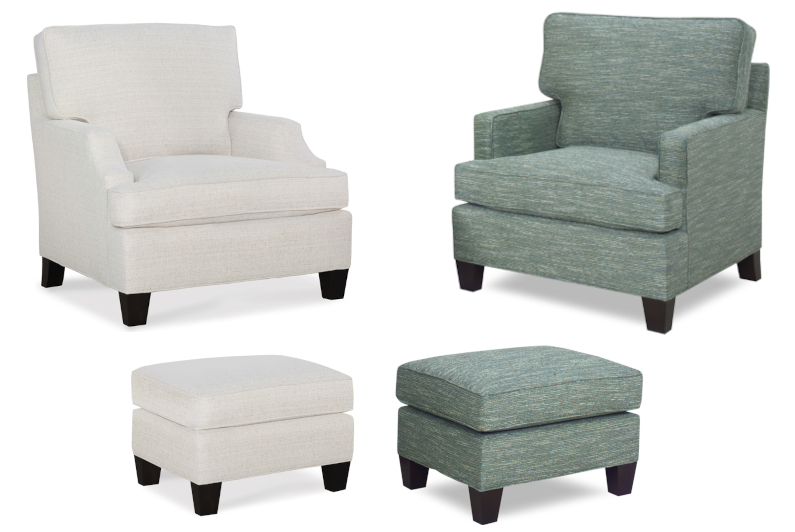 Milan Chairs & Ottomans by Temple Furniture