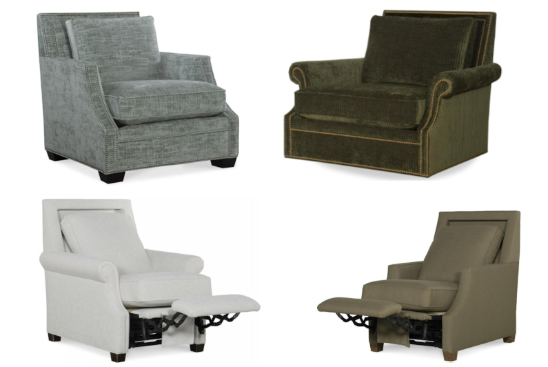 Patterson Chairs & Ottomans by Temple Furniture