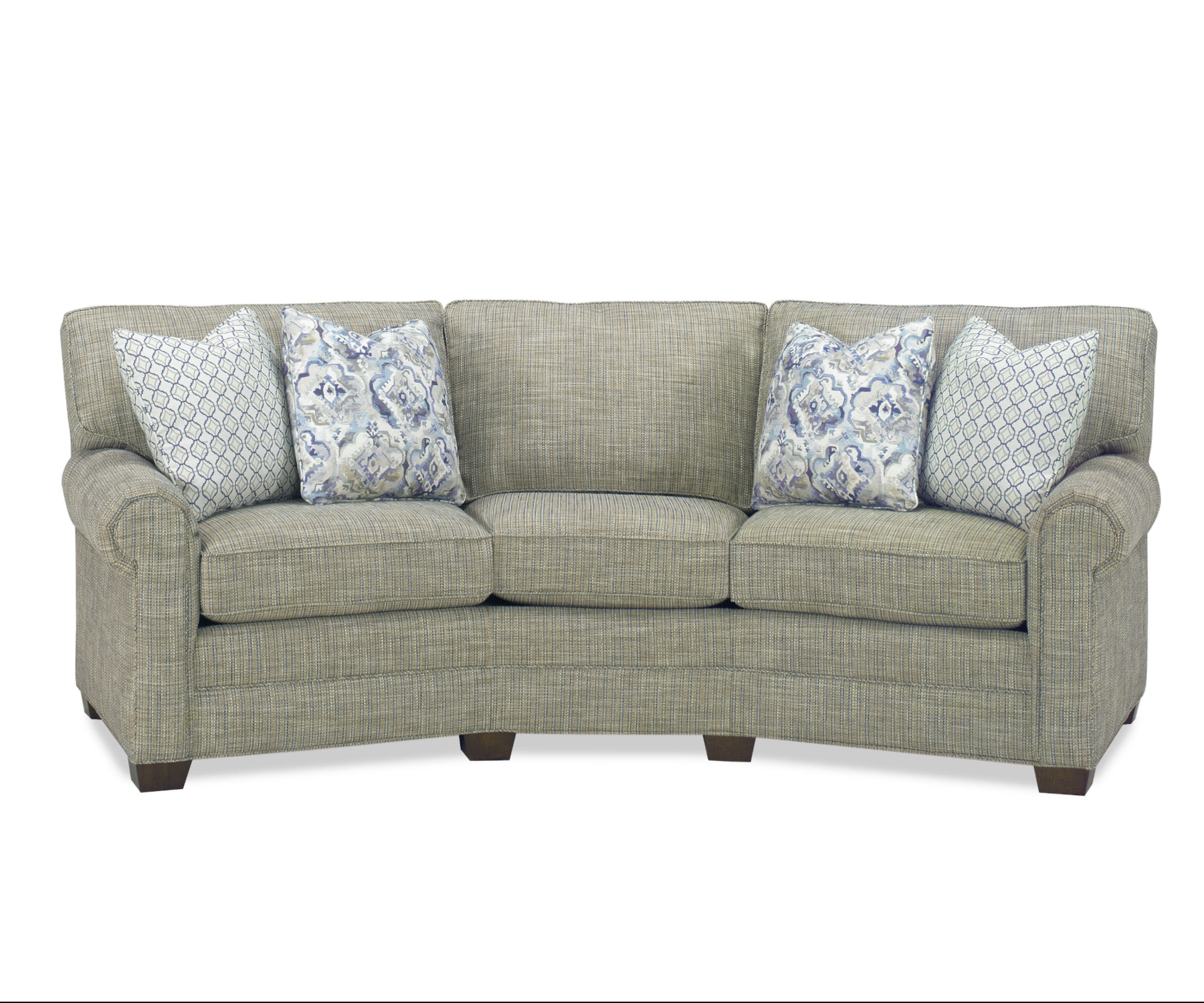 Remington 17312-105 Curved Sofa by Temple Furniture