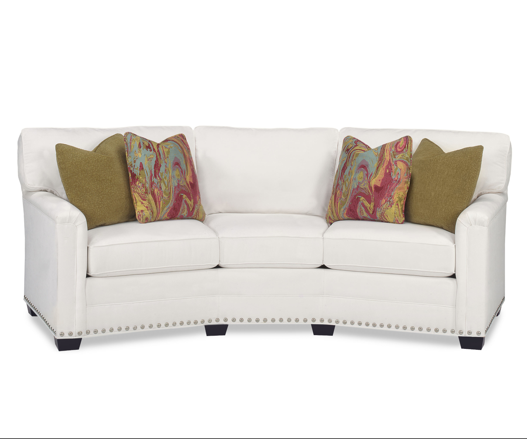 Remington 17332-105 Curved Sofa by Temple Furniture