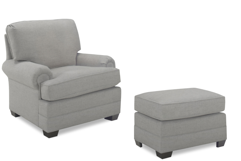 Winston Chair & Ottoman by Temple Furniture