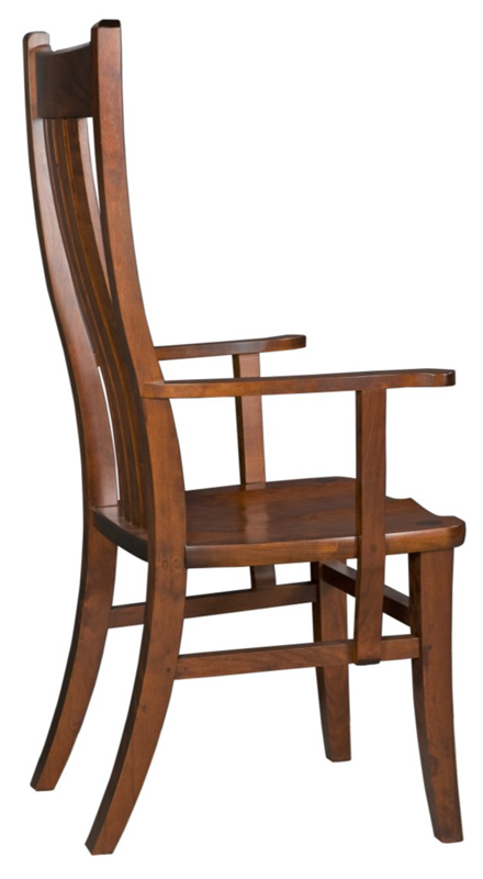 Bella Arm Chair #2005 in Cherry with an Old Maple Stain