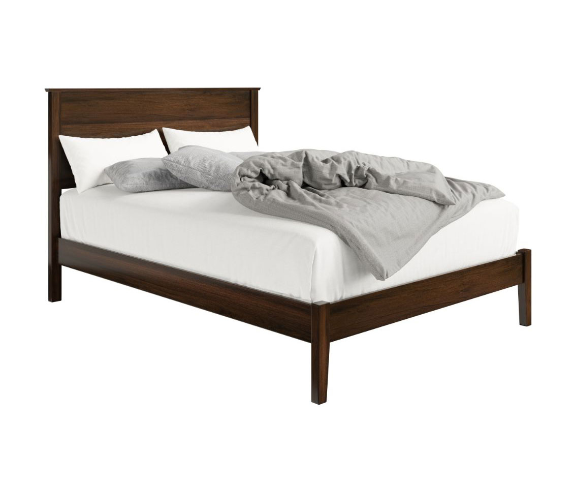 8600 Saratoga Bed Queen Size shown in Rustic Cherry with OCS-122 Cocoa Stain.
