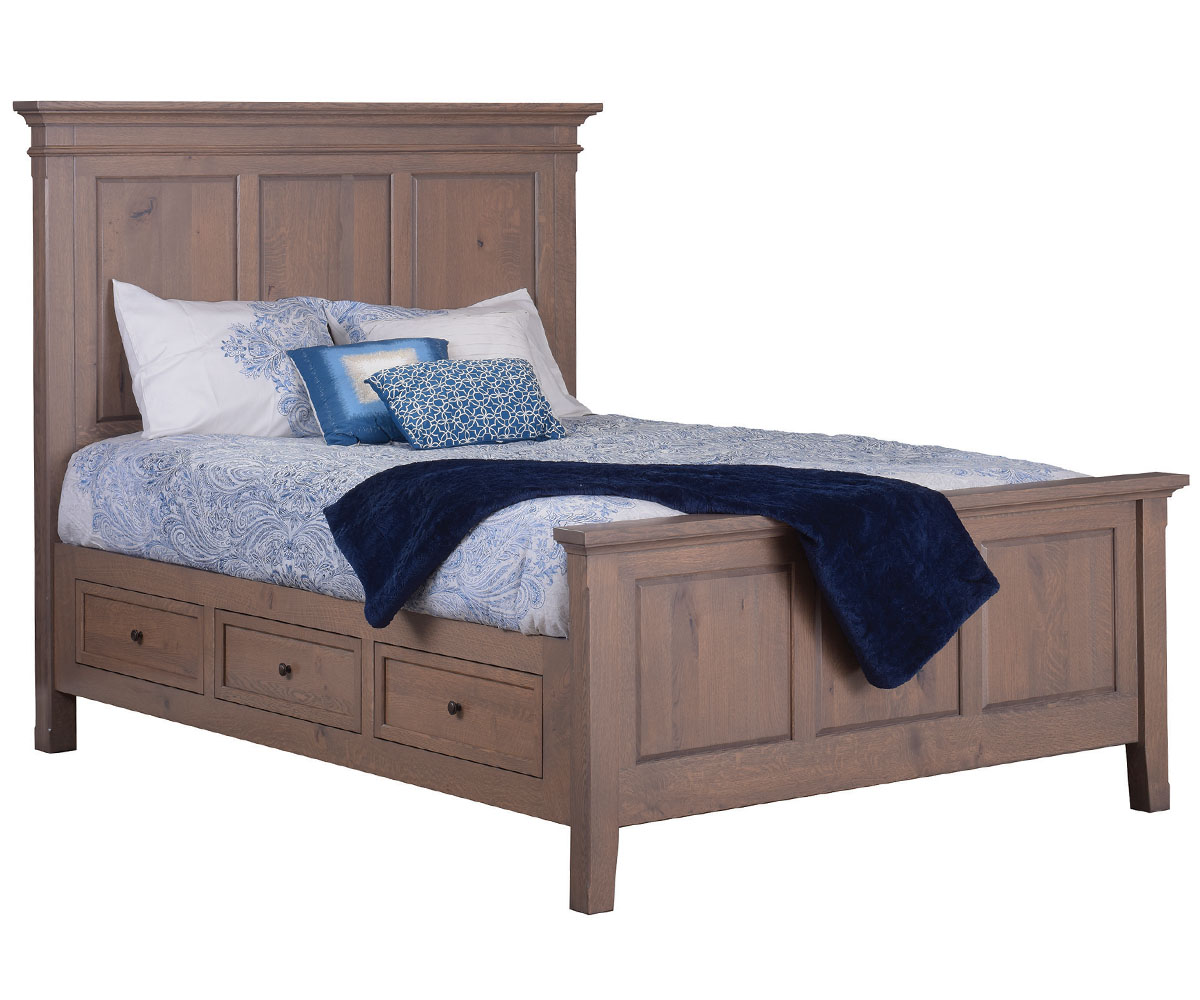 Rockport Bed with Side Rail Storage