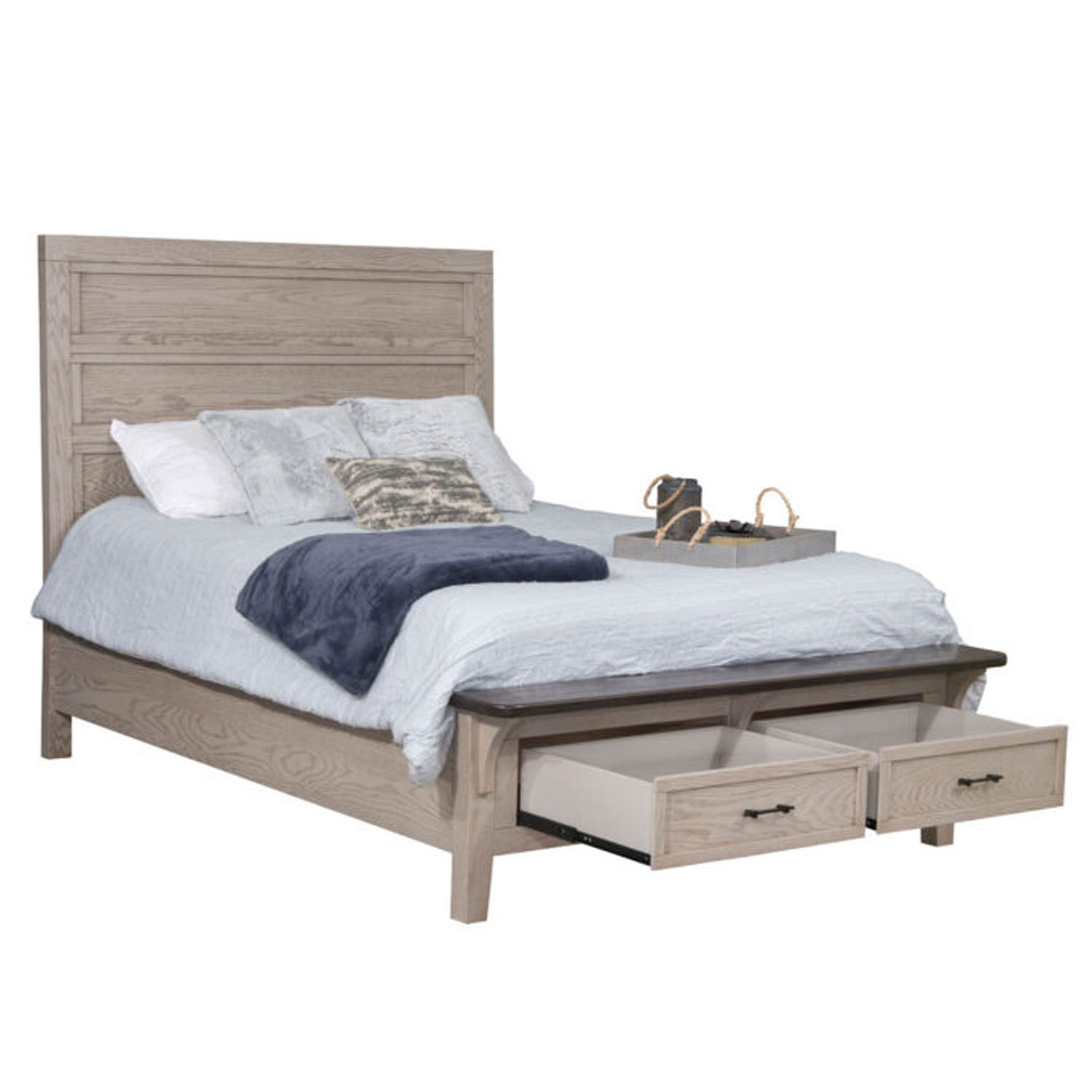 Easy Times Panel Bed with Footboard Storage
