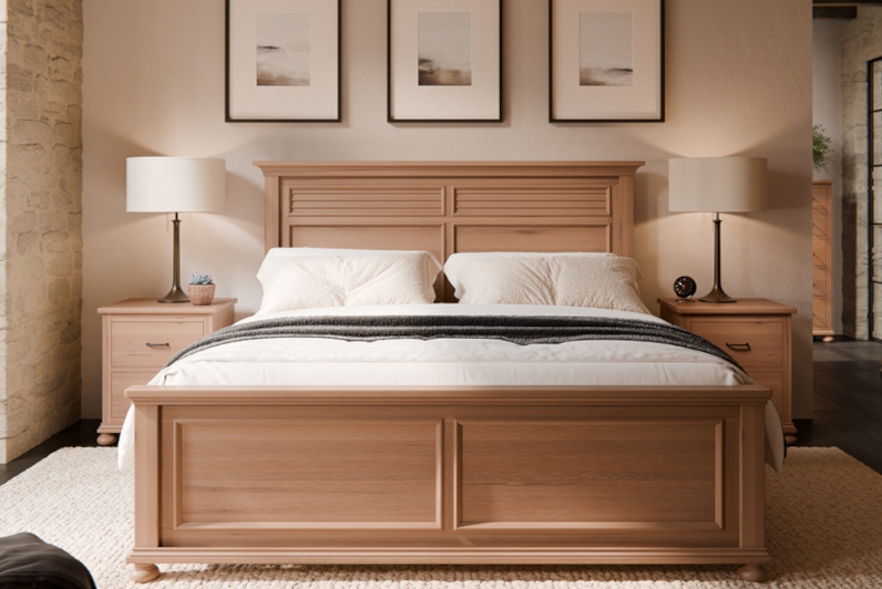 Hickory Grove Collection shown in Rustic White Oak with AL-2005 Oyster Finish.