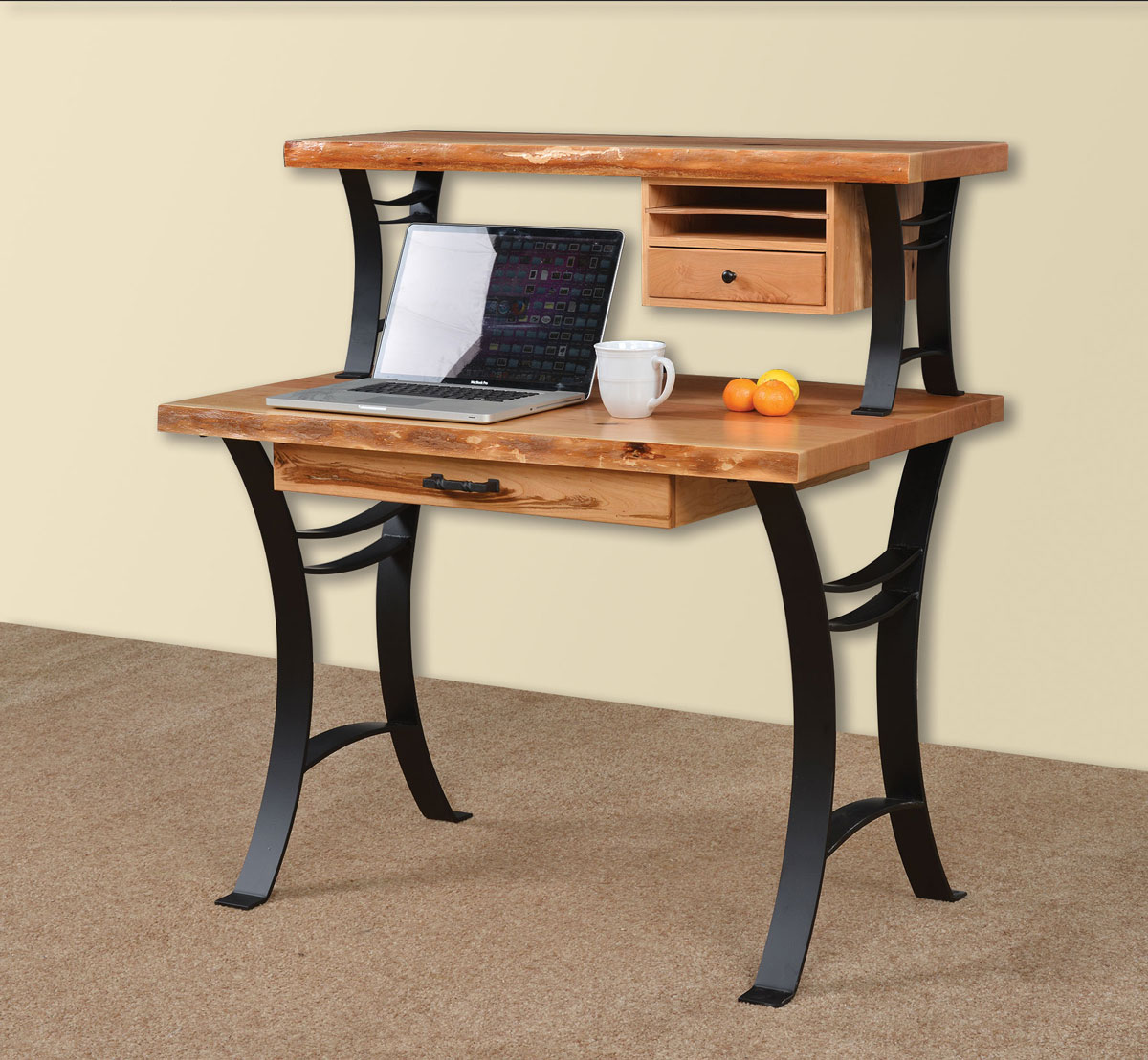 42 Inch Euro Writing Desk Ohio Hardwood Furniture