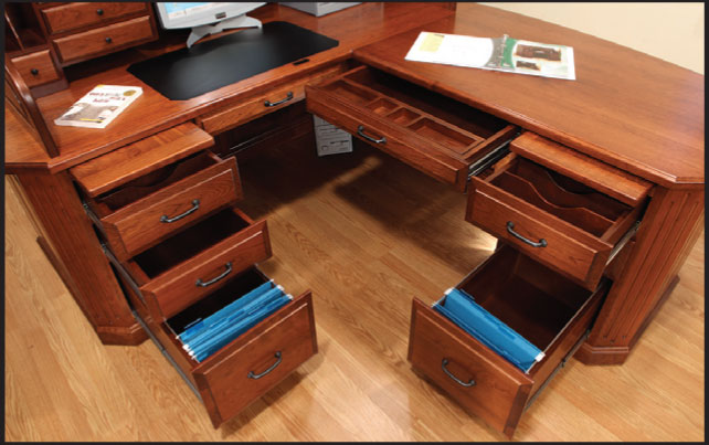 Fifth Avenue Corner Roll Top Desk