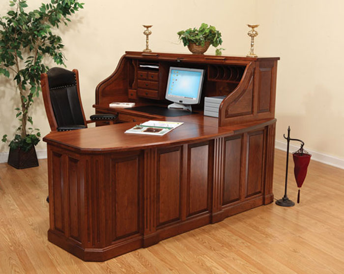 Fifth Avenue Executive Corner Roll Top Desk