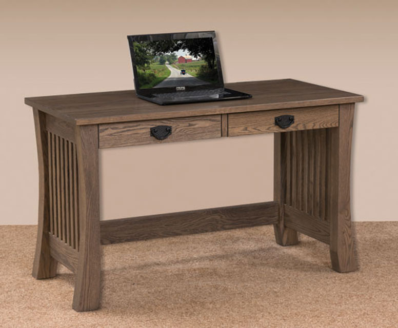 Liberty 50" Writing Desk in Oak with an OCS-118 Antique Slate Stain