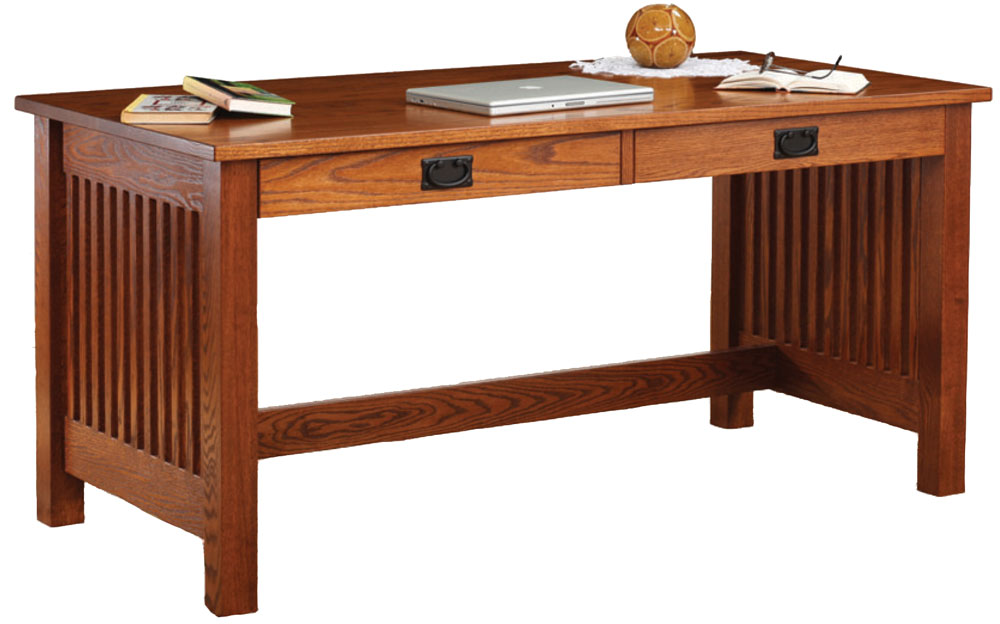 Mission Valley 62" Writing Desk in Oak with an OCS-113 Michaels Stain and D-529A Pulls.