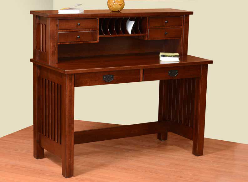 Mission Valley 50" Deluxe Writing Desk shown with D-529A Pulls and K-6641A Knobs.