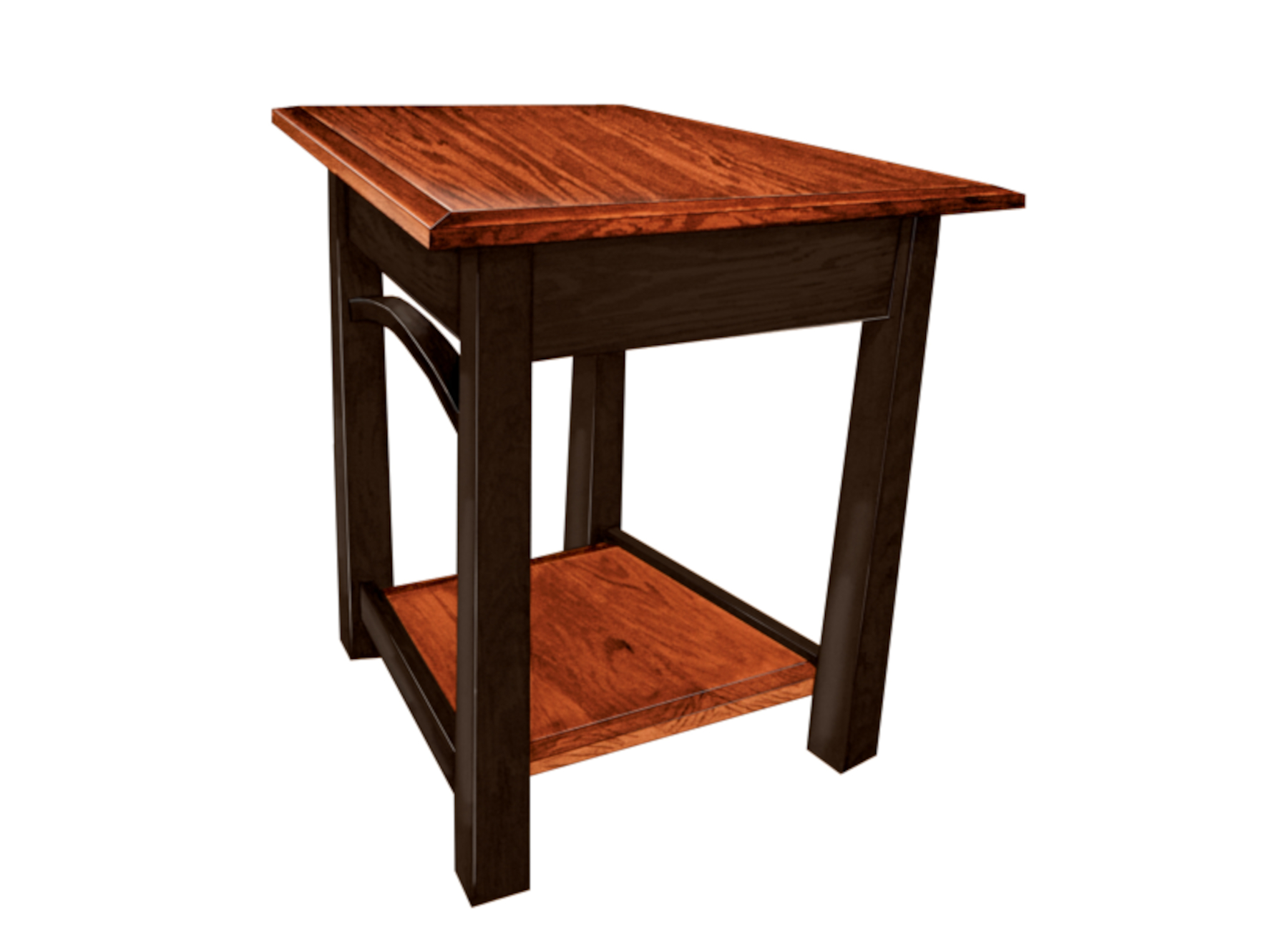 Madison Bow Large Wedge End Table