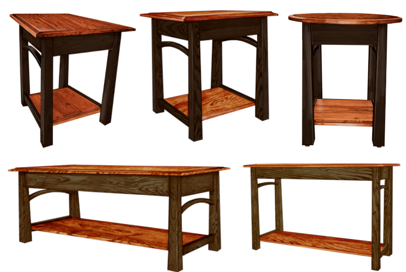 Madison Bow Occasional Tables