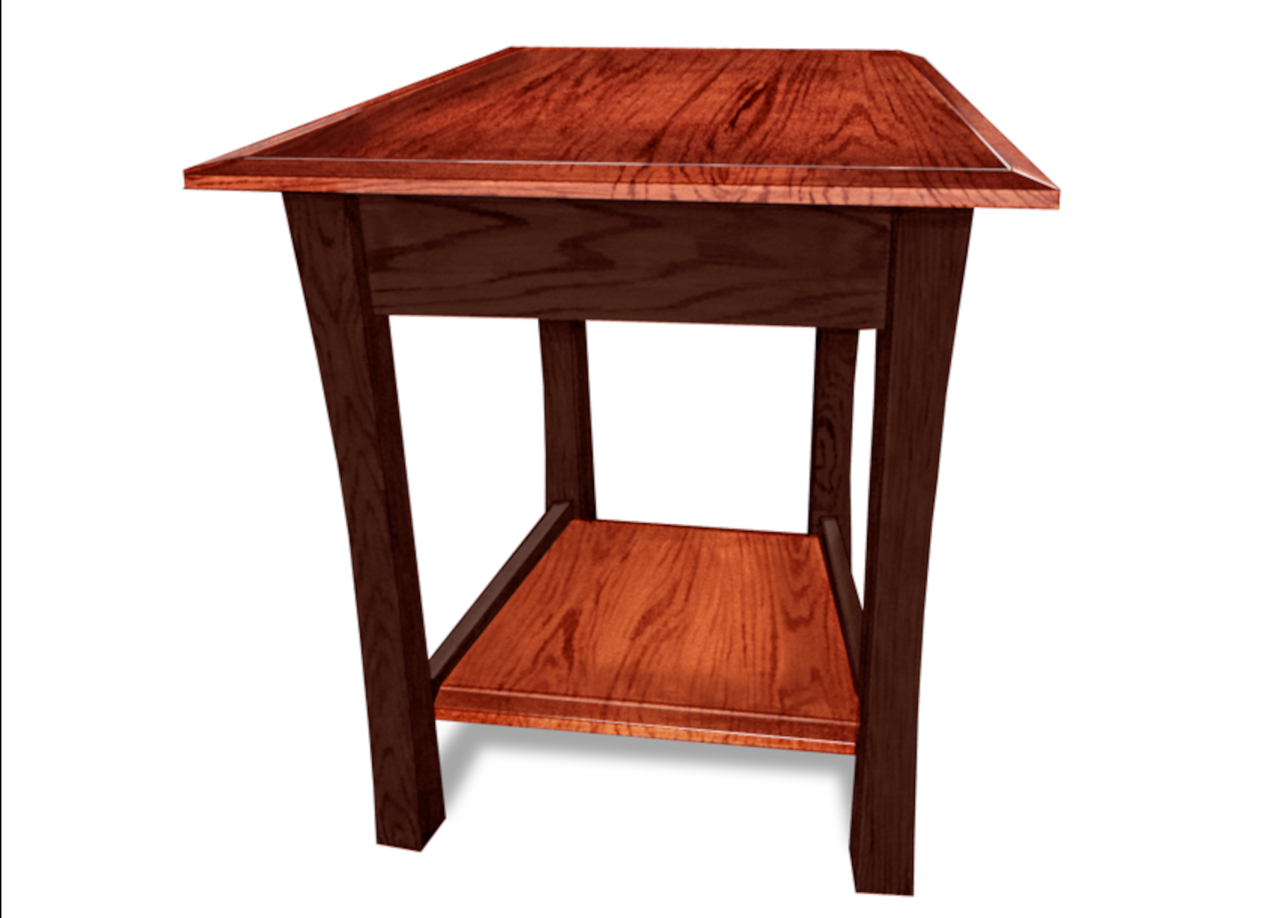 Large Wedge End Table