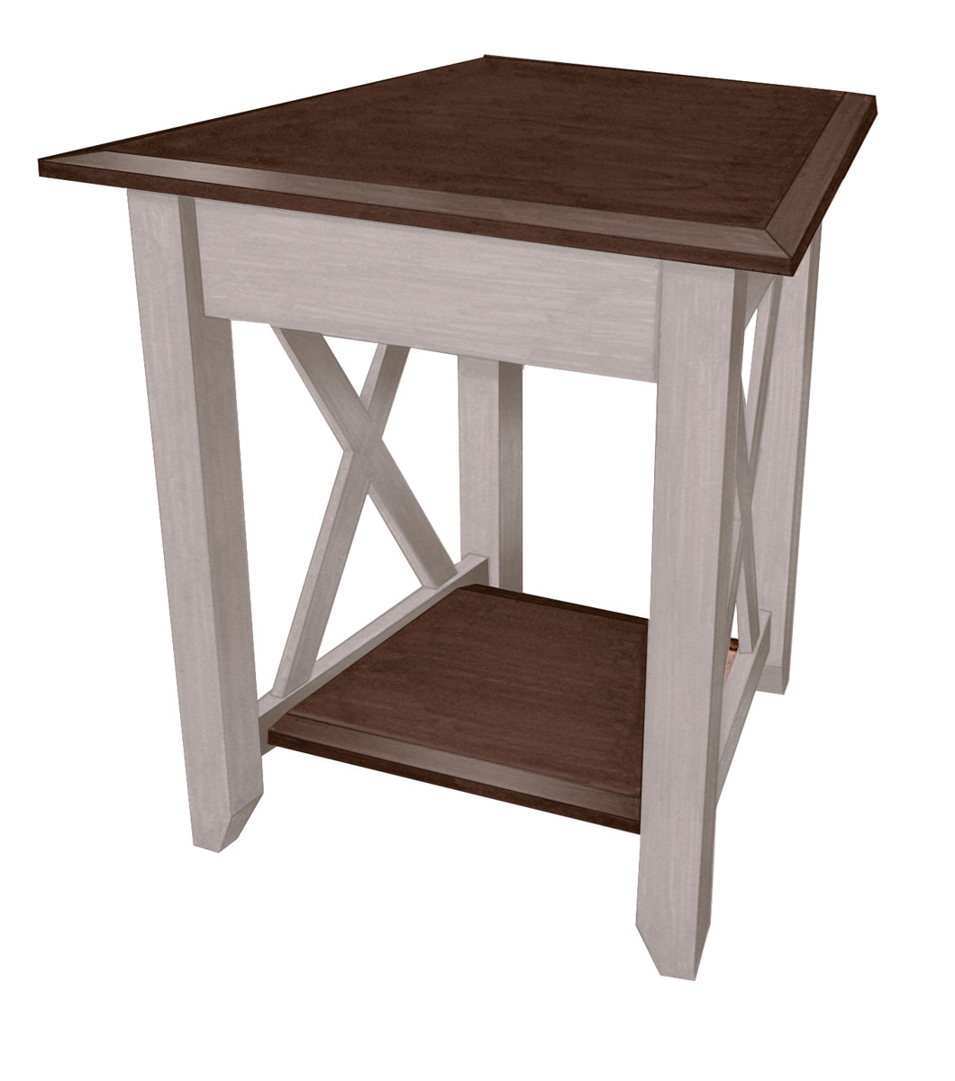 Portland Large Wedge End Table