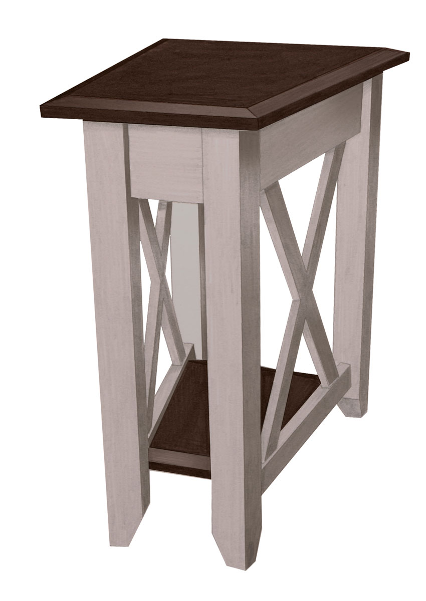 Small wedge store end tables