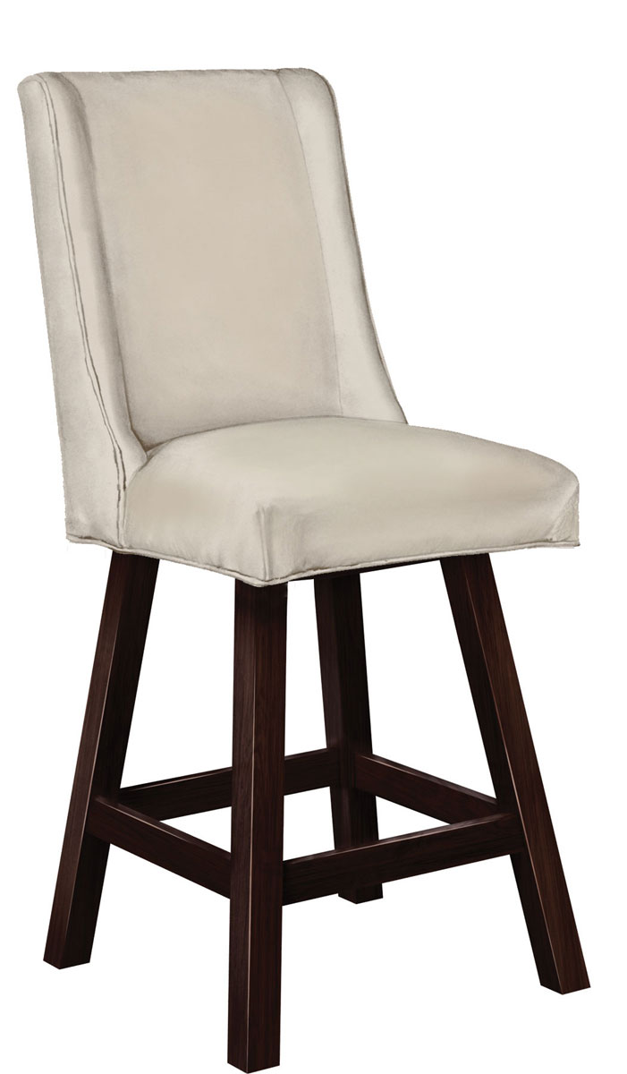 Stella Fabric 24 inch Swivel Bar Chair