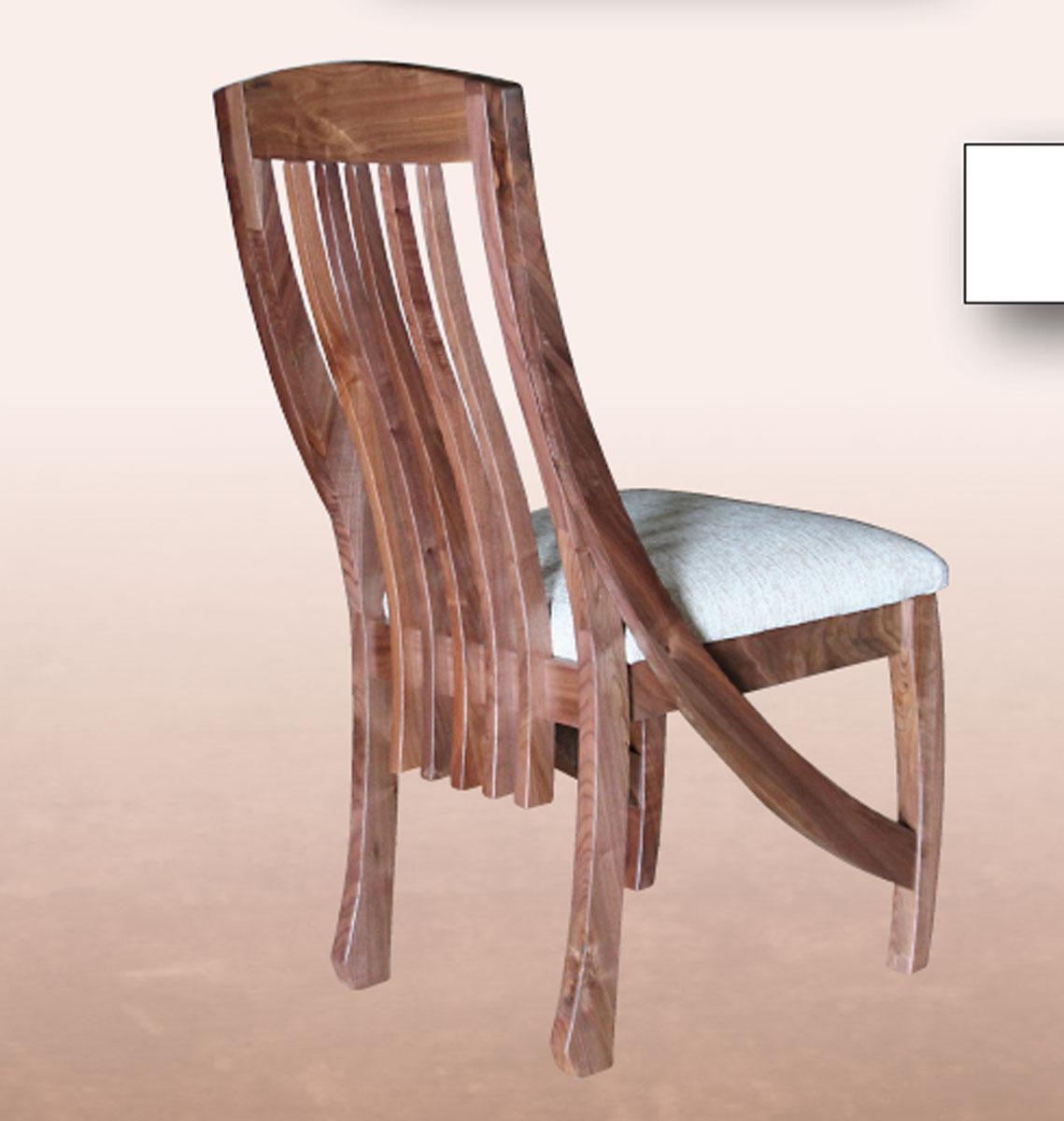 Back View of the Key West Dining Chair