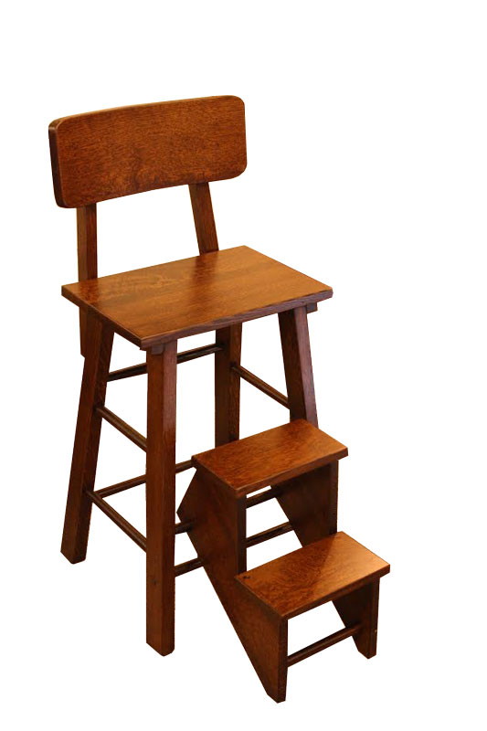 Folding Step stool with Back 