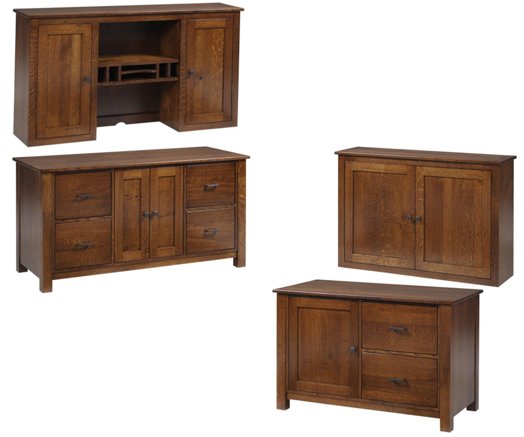 Clark Mission Modular Credenzas & Hutches