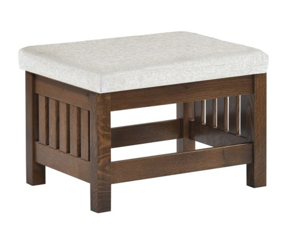 Liberty Mission Ottoman in Fabric