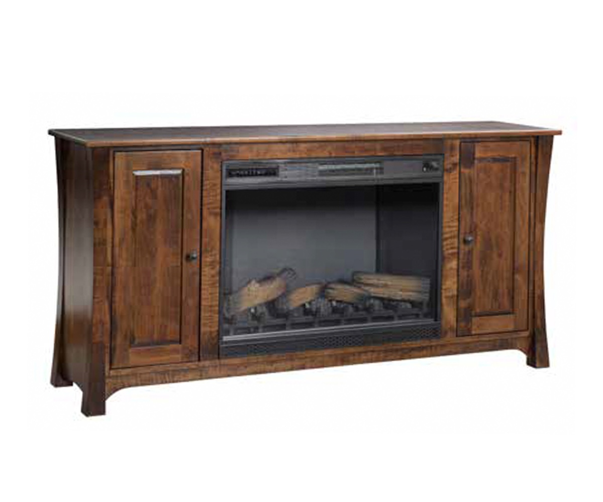 Woodbury TV Stand with Fireplace Insert
