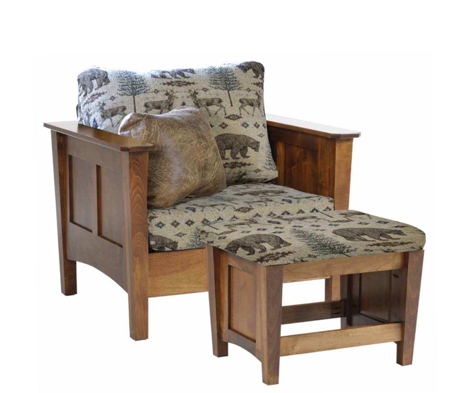 Woodland Shaker Chair & Ottoman